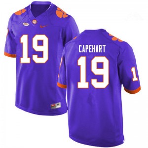 #19 DeMonte Capehart Clemson Tigers Purple Mens Jersey Stitched College Football 941208-904