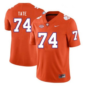 #74 Marcus Tate Clemson Orange Men Jersey Game College Football 458644-387