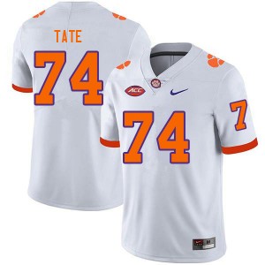 #74 Marcus Tate Clemson University White Men Jersey Alumni College Football 989255-456