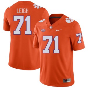 #71 Tristan Leigh Tiger Town Orange Men Jersey Player College Football 482945-530