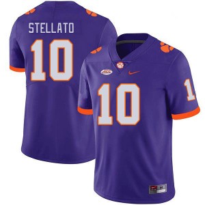 #10 Troy Stellato Clemson University Purple Mens Jersey Game College Football 844167-253