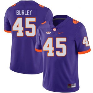 #45 Vic Burley Tiger Town Purple Men Jersey High School College Football 991095-102
