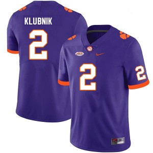 #2 Cade Klubnik Clemson Purple Men Jersey Limited College Football 768746-691