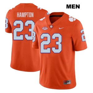 #23 Ashton Hampton CU Orange Mens Jersey Stitched College Football 602785-394