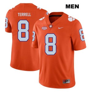 #8 Avieon Terrell Clemson University Orange Men's Jersey Stitched College Football 249746-801