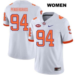 #94 Chapman Pendergrass CU White Womens Jersey Stitched College Football 202769-416