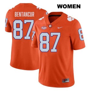 #87 Christian Bentancur CU Orange Womens Jersey Stitched College Football 181876-903