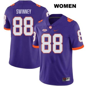 #88 Clay Swinney CU Purple Women Jersey Stitched College Football 469977-261