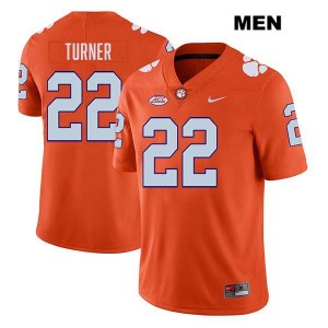 #22 Cole Turner Clemson University Orange Men Jersey Stitched College Football 118651-161