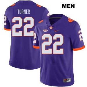 #22 Cole Turner Tiger Town Purple Men's Jersey Stitched College Football 680836-222