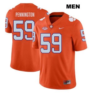 #59 Dietrick Pennington Clemson Orange Men's Jersey Stitched College Football 647824-960