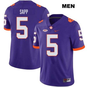 #5 Josh Sapp CU Purple Men Jersey Stitched College Football 434456-116