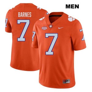 #7 Khalil Barnes Tigers Orange Men Jersey Stitched College Football 987735-813
