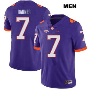 #7 Khalil Barnes Clemson Purple Men's Jersey Stitched College Football 695128-228
