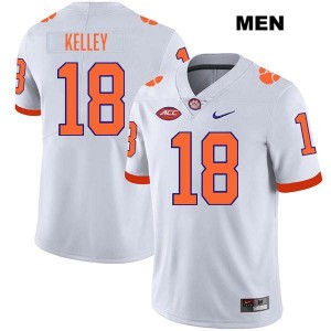 #18 Misun Kelley CLEM White Men's Jersey Stitched College Football 167600-812