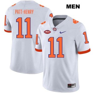 #11 Olsen Patt-Henry Clemson White Men Jersey Stitched College Football 825941-554