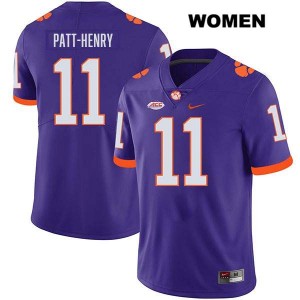 #11 Olsen Patt-Henry Tigers Purple Women Jersey Stitched College Football 789875-412