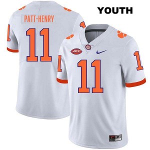 #11 Olsen Patt-Henry CU White Youth Jersey Stitched College Football 949596-822