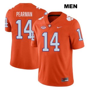 #14 Trent Pearman Clemson Orange Men Jersey Stitched College Football 989503-933