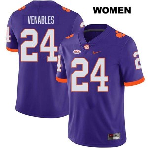 #24 Tyler Venables CU Purple Women Jersey Stitched College Football 550791-927