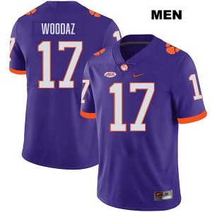 #17 Wade Woodaz Clemson Purple Men's Jersey Stitched College Football 934480-994