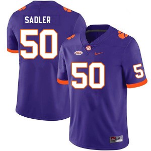 #50 Collin Sadler Clemson University Purple Men Jersey 2024 College Football 279897-669