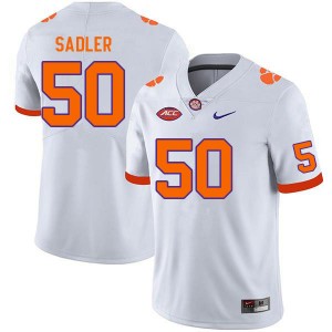 #50 Collin Sadler CU White Men Jersey University College Football 363079-998