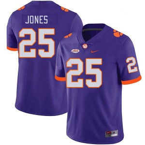 #25 Ricardo Jones Tigers Purple Men's Jersey Alumni College Football 430106-793