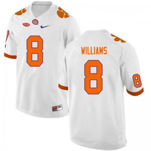 #8 Tre Williams Clemson Tigers White Men's Jersey Player College Football 304735-186