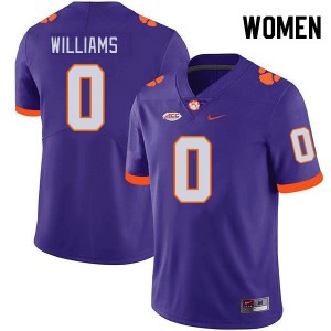 #0 Antonio Williams Tiger Town Purple Women's Jersey High School College Football 309747-110