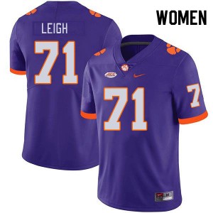 #71 Tristan Leigh Clemson University Purple Women's Jersey 2024-25 College Football 341712-305