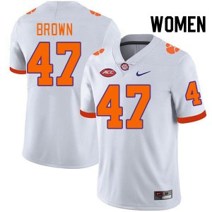 #47 Sammy Brown Tiger Town White Womens Jersey 2024 College Football 244949-526