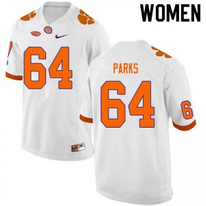 #64 Walker Parks CU White Womens Jersey 2024 College Football 273788-288