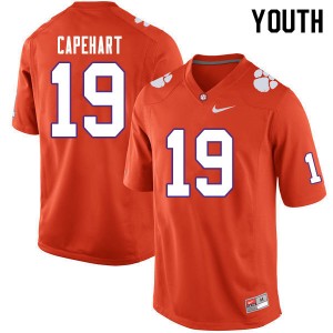 #19 DeMonte Capehart Tiger Town Orange Youth Jersey 2024-25 College Football 640530-368