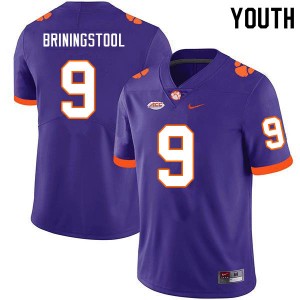 #9 Jake Briningstool Clemson Purple Youth Jersey 2024 College Football 962564-379