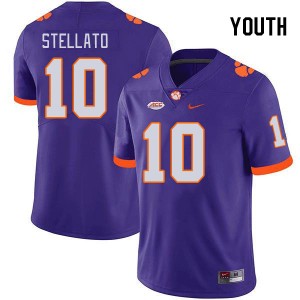 #10 Troy Stellato CU Purple Youth Jersey Replica College Football 488567-578