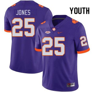 #25 Ricardo Jones CU Purple Youth Jersey Embroidery College Football 655335-135