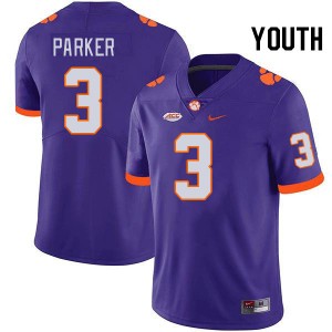 #3 T.J. Parker Tiger Town Purple Youth Jersey 2024-25 College Football 459666-971
