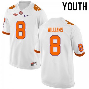 #8 Tre Williams CU White Youth Jersey University College Football 162109-427