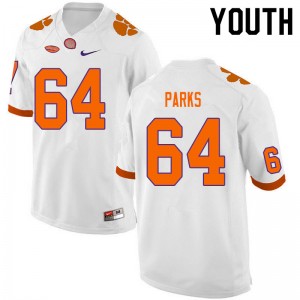 #64 Walker Parks CU White Youth Jersey High School College Football 808369-637