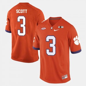 #3 Artavis Scott CU Orange Men's Jersey College Football 556481-167