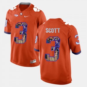 #3 Artavis Scott CU Orange Men's Jersey Player Pictorial 841370-360