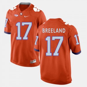 #17 Bashaud Breeland Clemson Tigers Orange Mens Jersey College Football 570128-533