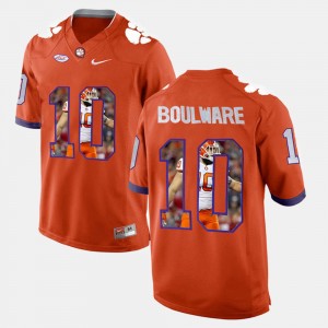 #10 Ben Boulware Clemson University Orange Men's Jersey Player Pictorial 275978-601