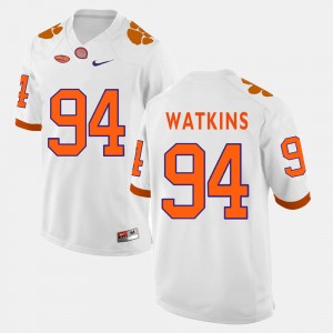 #94 Carlos Watkins Clemson White Men Jersey College Football 307948-605