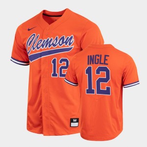 #12 Cooper Ingle CU Orange Mens Jersey 2022 Full-Button College Baseball 675366-711