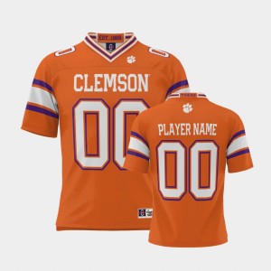 #00 Custom Clemson University Orange Men Jersey NIL ProSphere Football College Football 695072-133