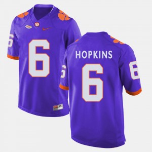 #6 DeAndre Hopkins Clemson Tigers Purple Mens Jersey College Football 524669-964