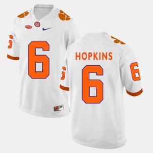 #6 DeAndre Hopkins Clemson University White Men Jersey College Football 713540-666