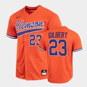 #23 Geoffrey Gilbert Clemson Tigers Orange Men Jersey 2022 Full-Button College Baseball 670450-870